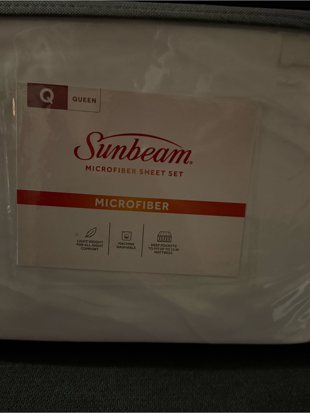 Sunbeam Microfiber Sheet Set - White